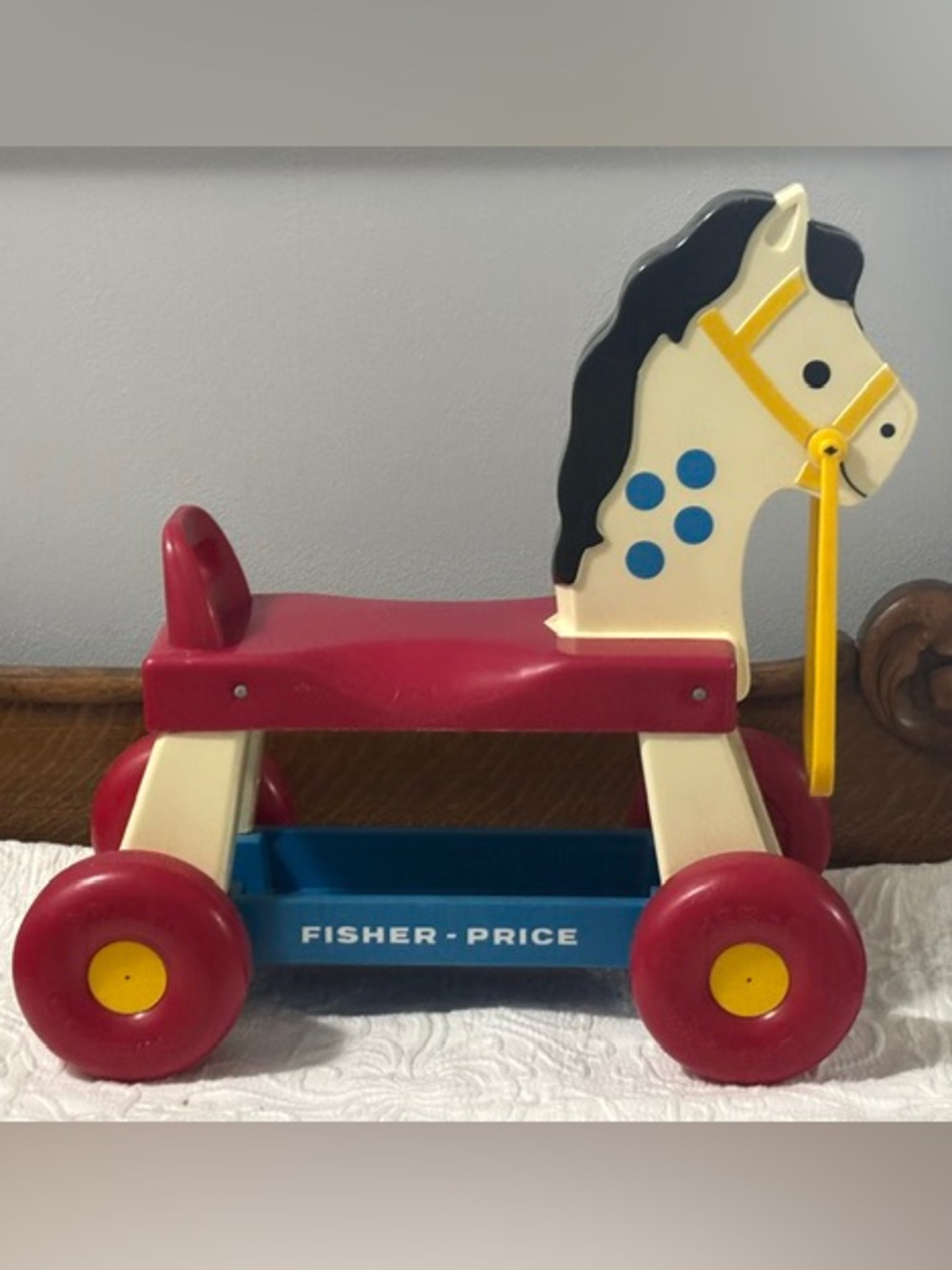 Vintage 1976 Fisher-Price Riding Horse 🐎 Toy 18”